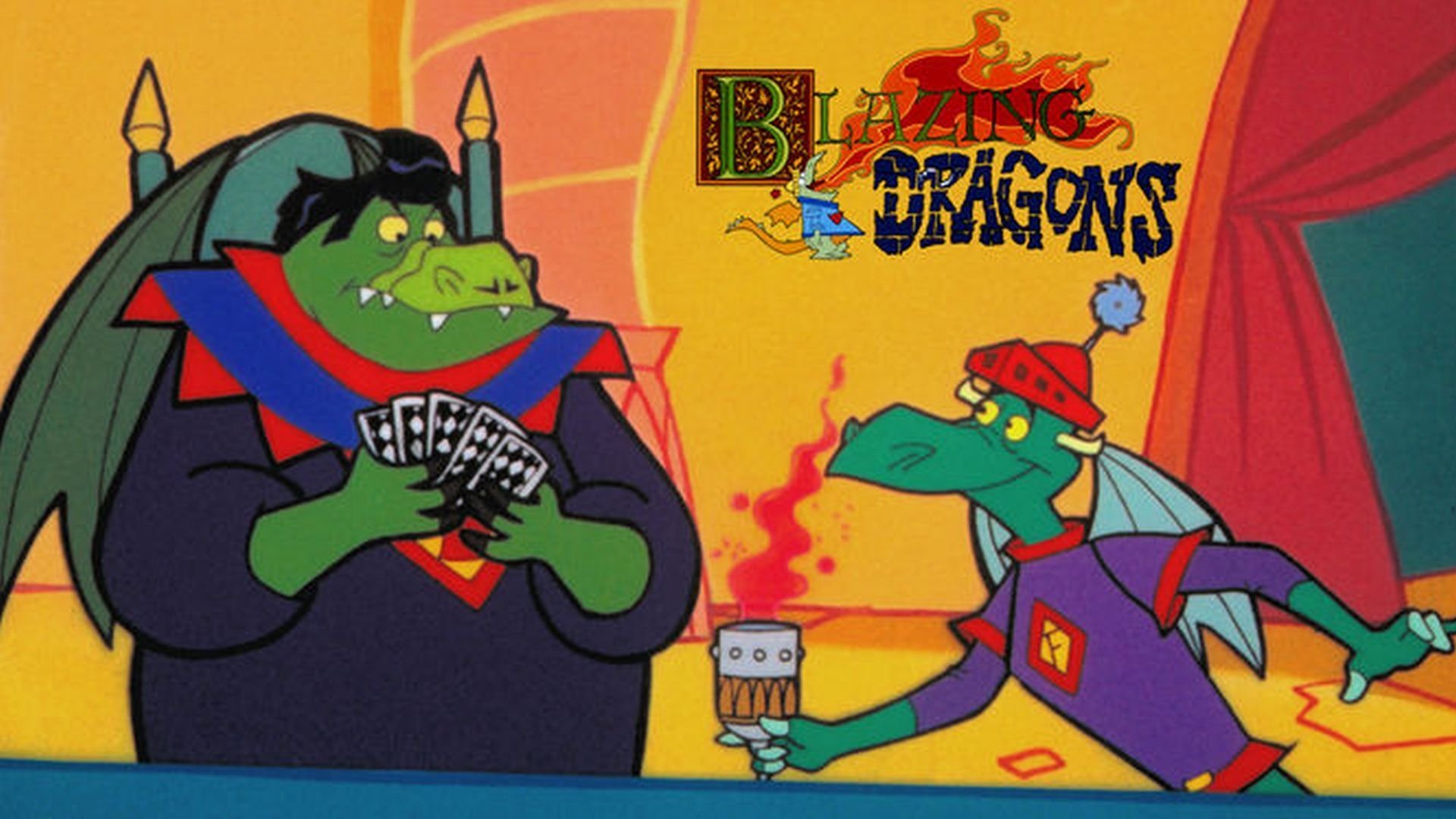 Blazing Dragons Background