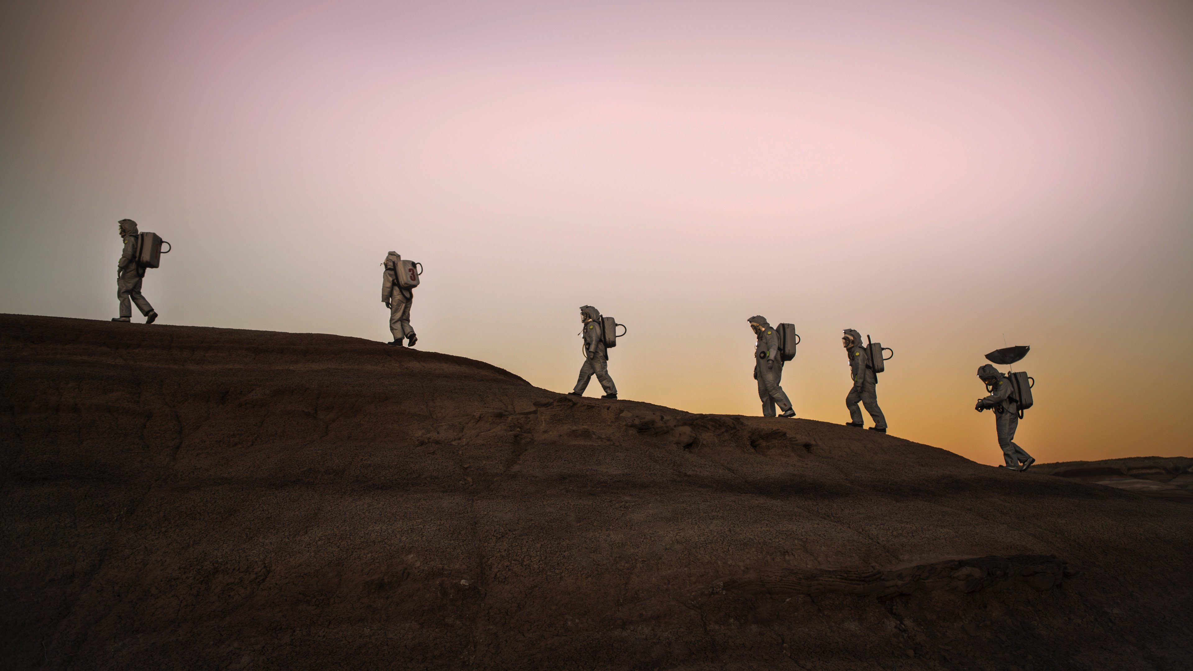 Trash on Mars Background