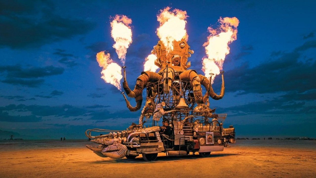 Journey to the Flames: 10 Years of Burning Man Background