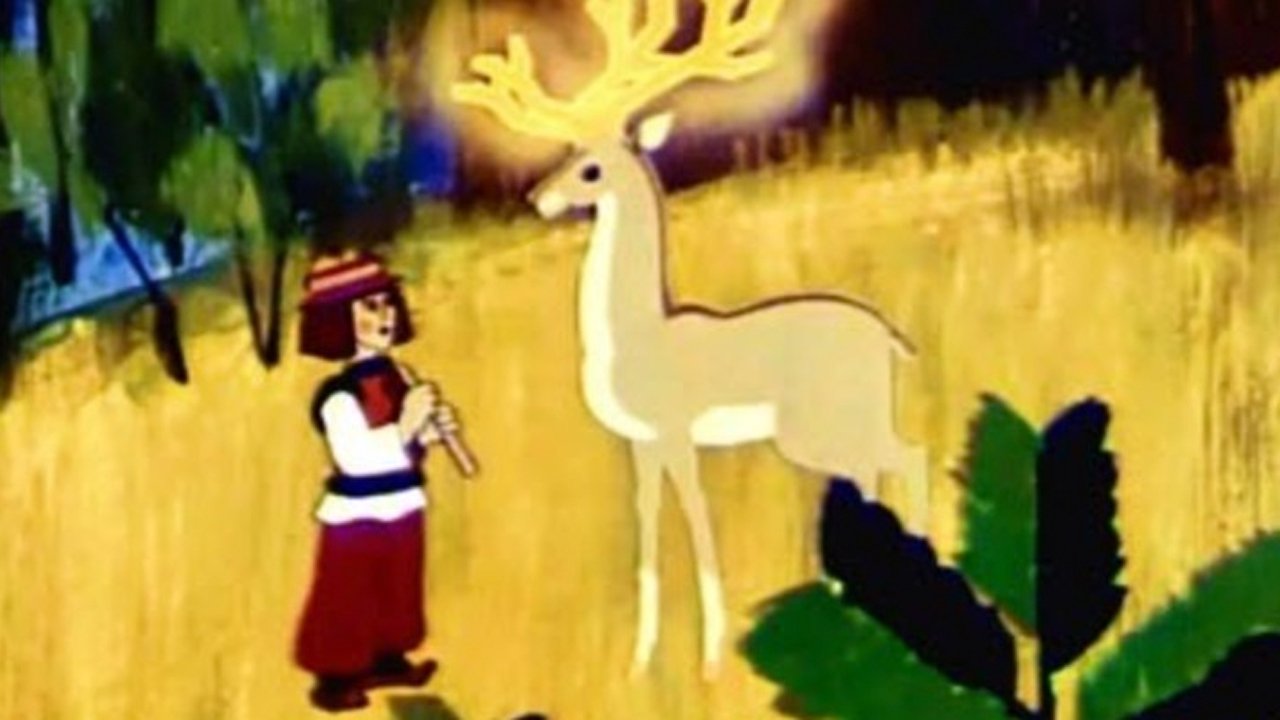 The Golden-Horned Deer Background