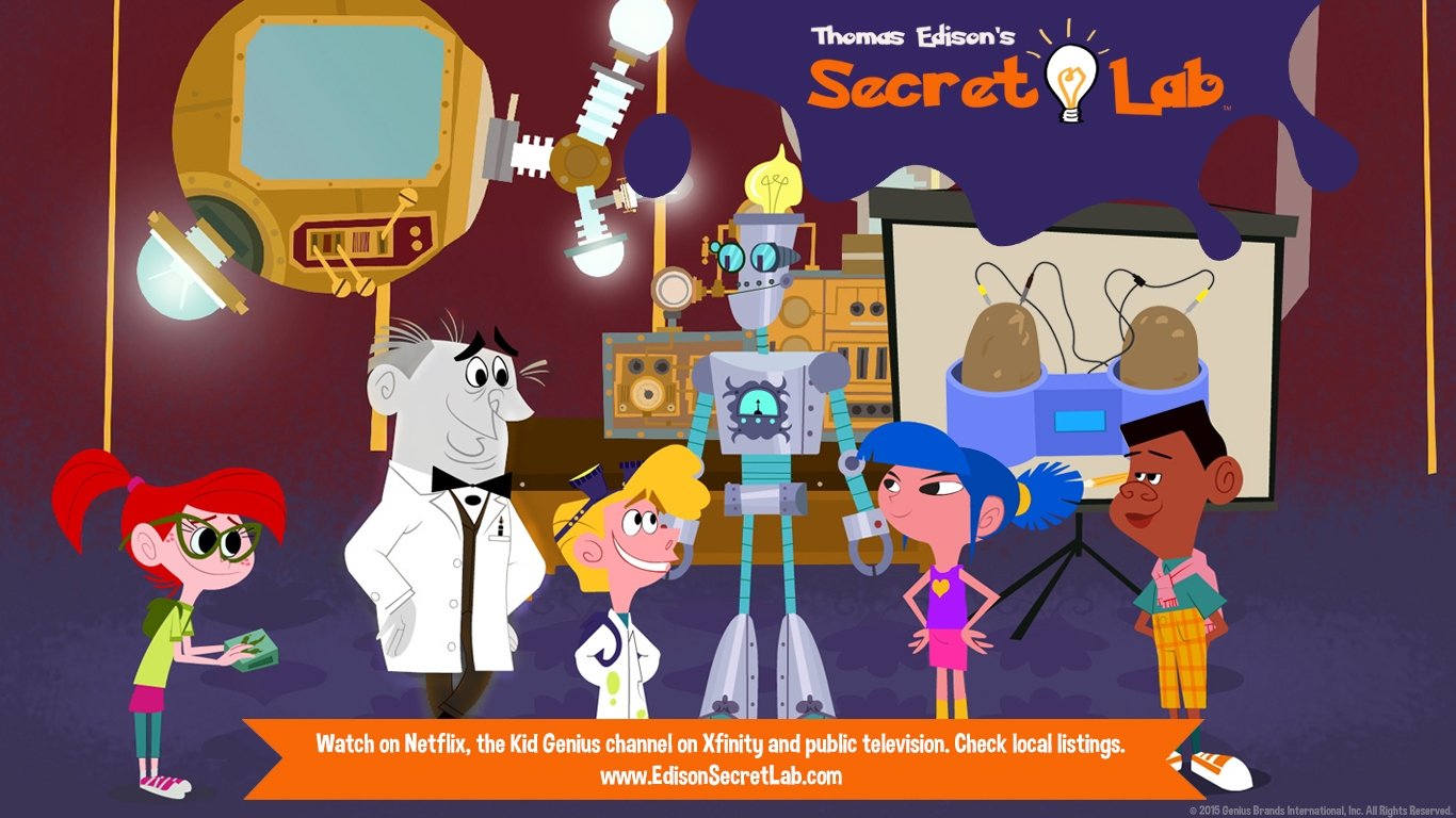 Thomas Edison's Secret Lab Background