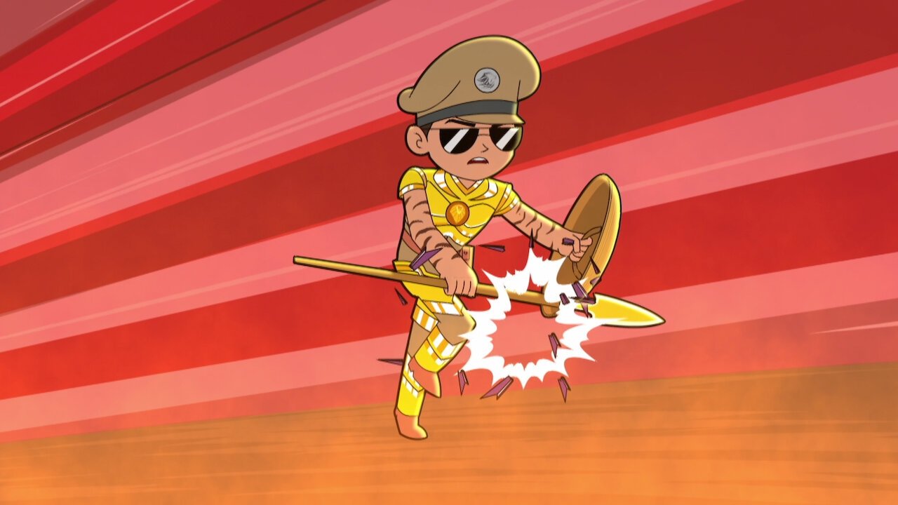 Little Singham - Black Shadow Background