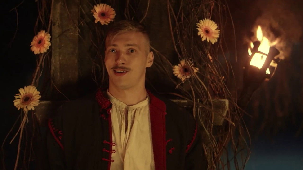 Infernal Guidon, or Cossack Christmas Background