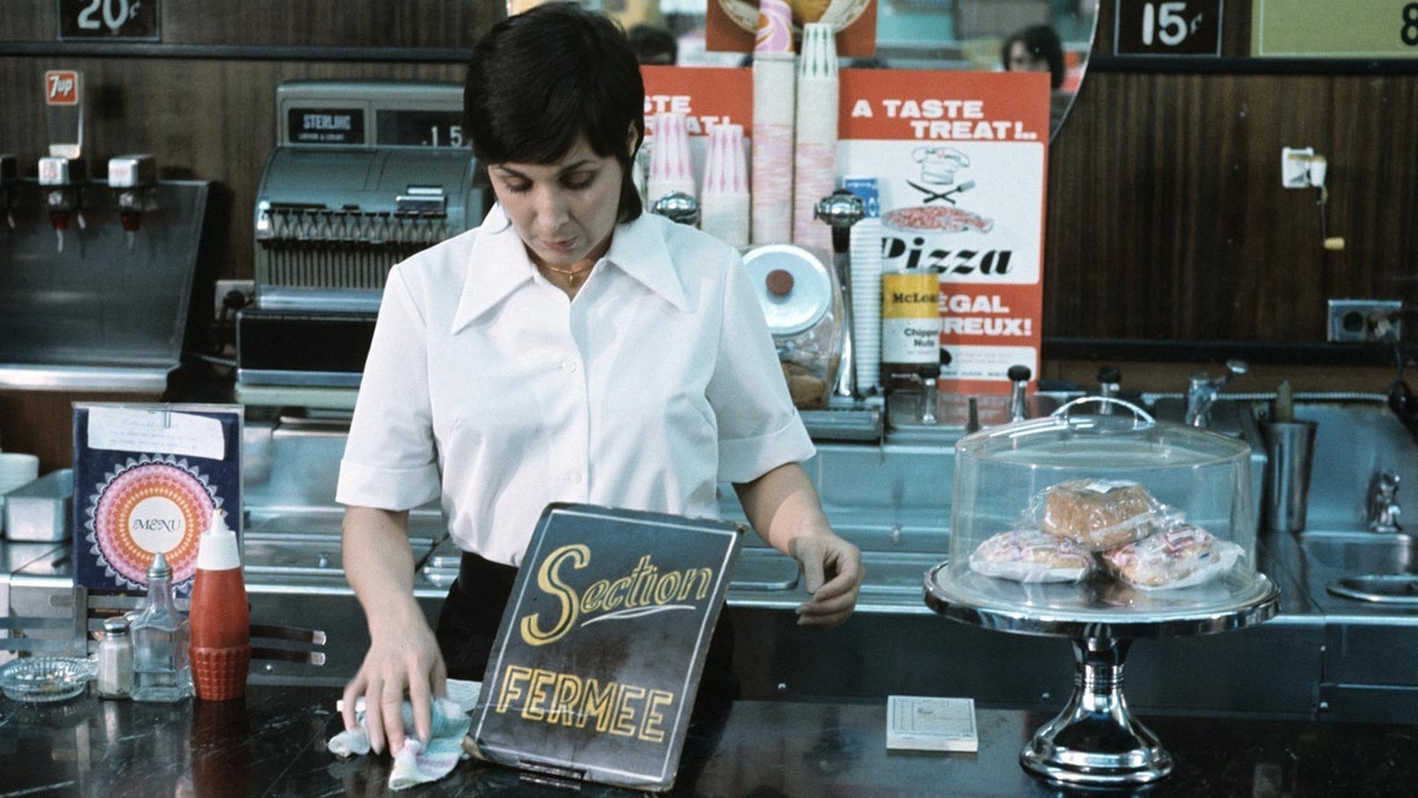Françoise Durocher, waitress Background